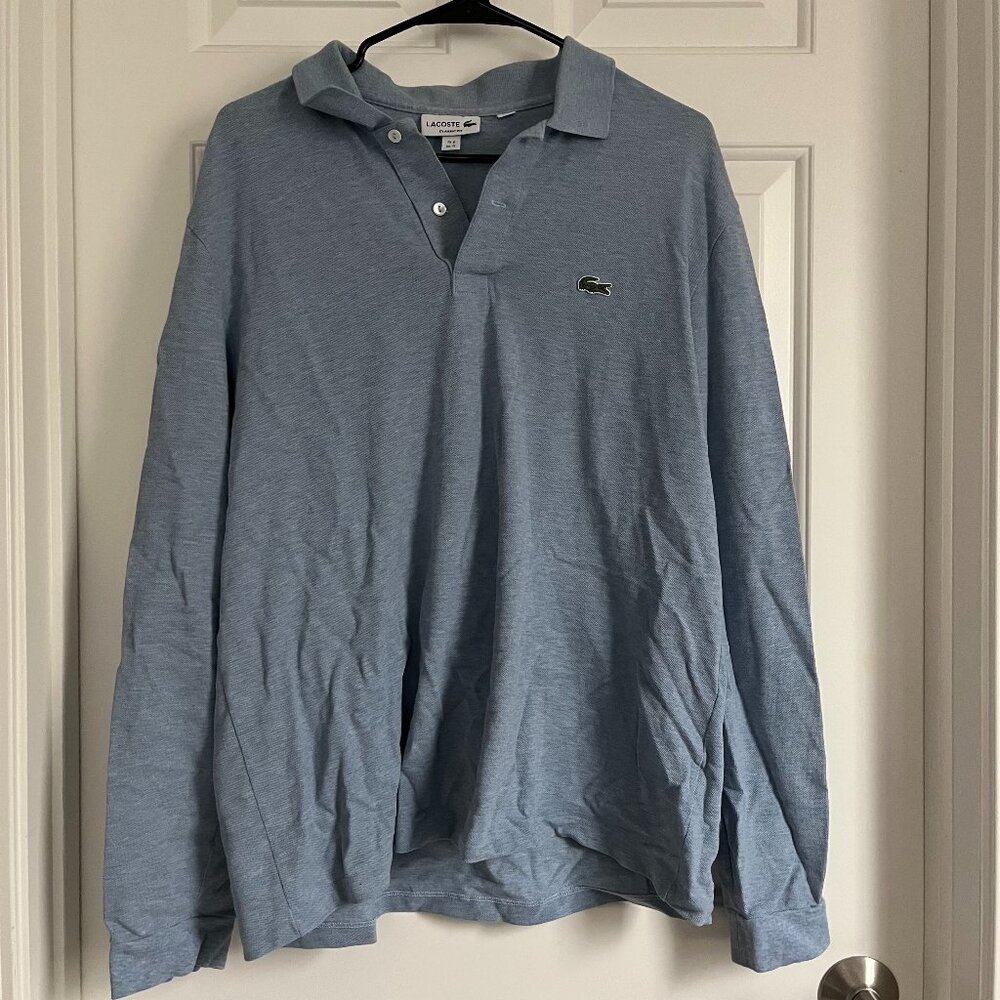 Lacoste Light Blue Long Sleeve Polo Shirt
